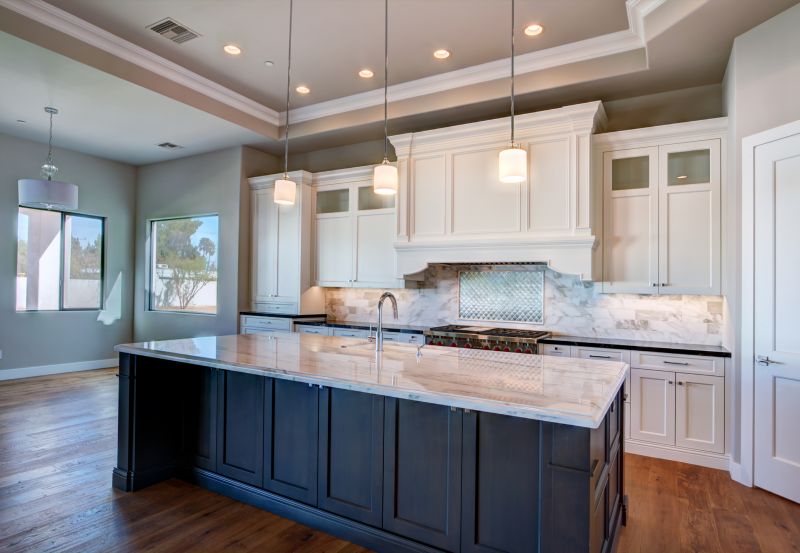 Elegant Kitchen with Marble Countertops